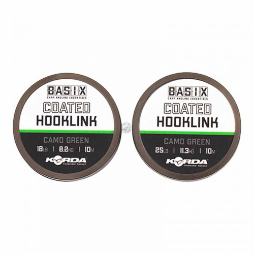 Korda Basix Coated Hooklink 18lb 10m