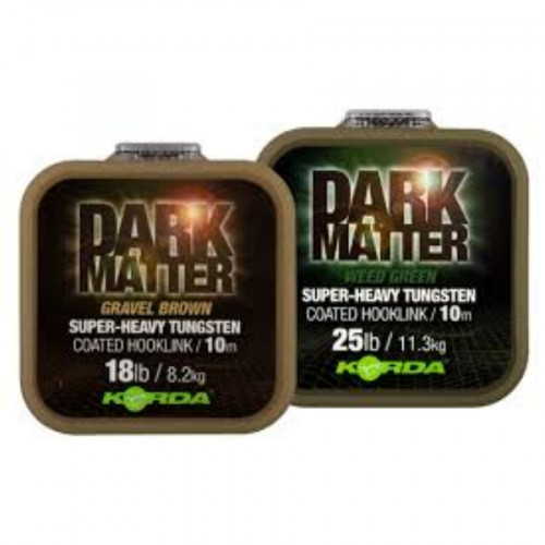 Korda Dark Matter Tungsten Coated Braid Green 