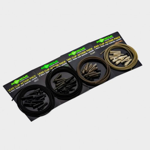 Korda Lead Clip Action Pack Clay  (agyag) Gumbancgátlós Ólomklipsz Szett