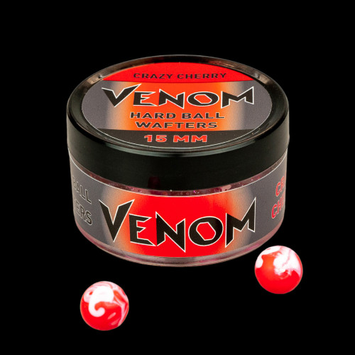 VENOM HARD BALL WAFTERS 15 MM CRAZY CHERRY